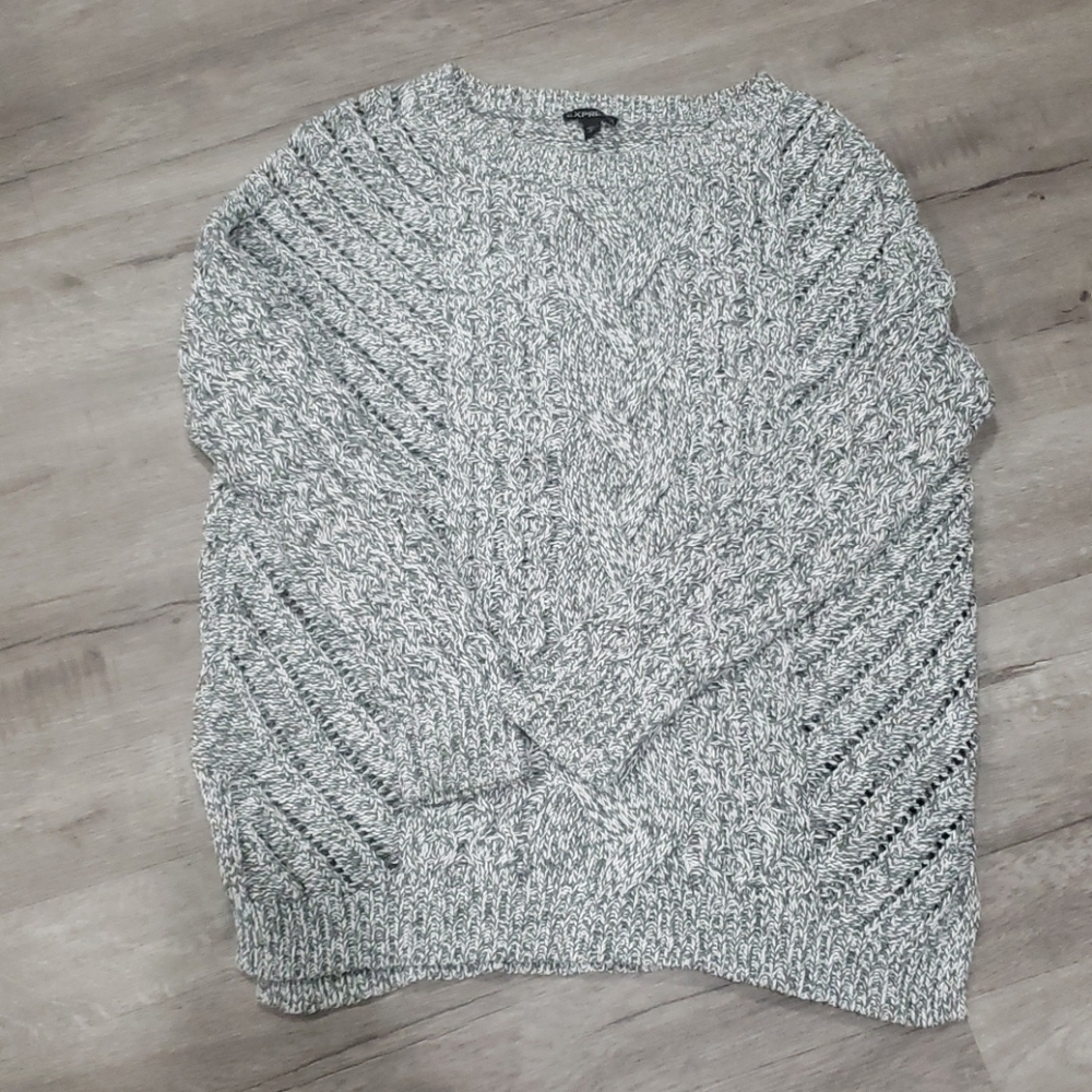 Express Gray Color Sweater